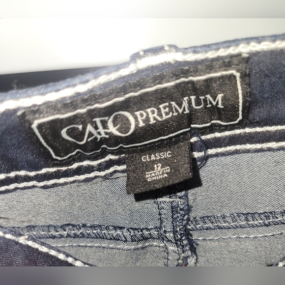 New with tags! Women's Size 12 catos bootcut tummy control jeans - Picture 5 of 5